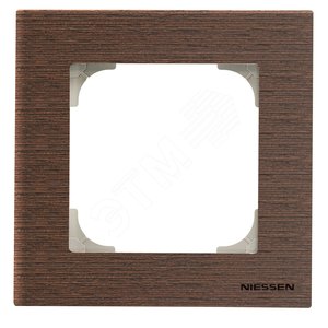 Рамка 1-постовая, серия SKY, цвет дерево венге|2CLA857100A2101| ABB 2