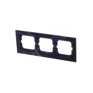 Рамка 3-постовая, серия axcent, цвет чёрный | 1754-0-4411  | 2CKA001754A4411 | ABB 2