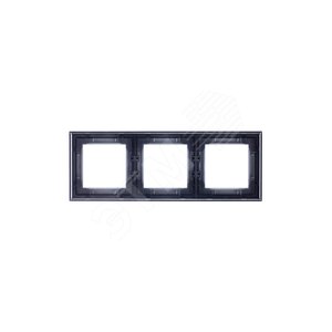 ABB Levit Серебро / дымчатый чёрный Рамка 3-ая | 3901H-A05030 70W | 2CHH015030A6070 | ABB - фото 4