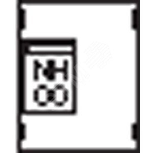 Пластрон для 1 NH00 1ряд/2 рейки | AG71 | ABB 2