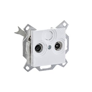 ABB Levit Белый Розетка TV-R проходная 7дБ | 5011H-A03607 03W | 2CHH083607A6003 | ABB - фото 4