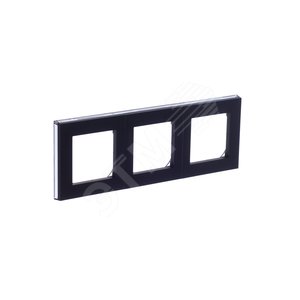 ABB Levit Антрацит / дымчатый чёрный Рамка 3-ая | 3901H-A05030 63W | 2CHH015030A6063 | ABB 5