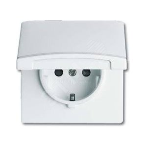Розетка SCHUKO, 20 EUGKB-34-101, с крышкой, с защитными шторками, Allwetter44, IP44, альпийский белый, 250В. | 2064-0-0294 | 2CKA002064A0294 | ABB - фото 2