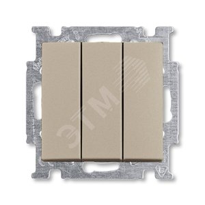 ABB Basic 55 Шампань Выключатель 3-клавишный, 16А | 1012-0-2163  | 2CKA001012A2163 | ABB - фото 2