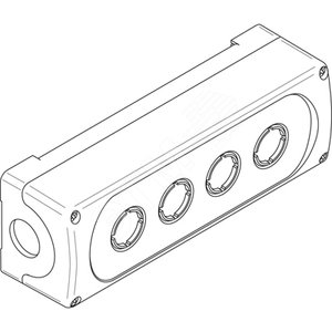 Корпус кнопочного поста MEP4-0 на 4 элемента пластиковый | 1SFA611814R1000 | ABB 2