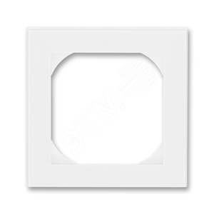 ABB Levit Белый / белый Рамка одинарная 55х55 для механизмов BJE | 3901H-A05510 03 | 2CHH015510A4003 | ABB - фото 2