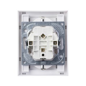 ABB Levit Серый / белый Розетка 2-ая с з/к со шторками 16А | 5522H-C03457 16W | 2CHH223457C6016 | ABB - фото 4