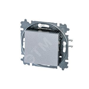 ABB Levit Серебро / дымчатый чёрный Выключатель 1-кл. | 3559H-A01445 70W | 2CHH590145A6070 | ABB - фото 2