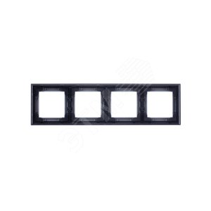 ABB Levit Серебро / дымчатый чёрный Рамка 4-ая | 3901H-A05040 70W | 2CHH015040A6070 | ABB - фото 5