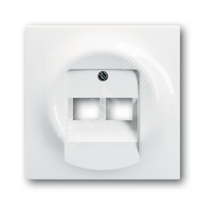 Плата центральная (накладка) для 2-постовой телекоммуникационной розетки , серия impuls, цвет альпийский белый | 1753-0-9004 | 2CKA001753A9004 | ABB 2