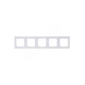 ABB Levit Белый / белый Рамка 5-ая | 3901H-A05050 03W | 2CHH015050A6003 | ABB - фото 4