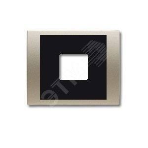 Накладка (центральная плата) для механизмов зарядного устройства USB, серия OLAS цвет атласная медь - ABB