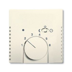 Плата центр. (накладка) для мех. терморег. (термостата) 1095 U, 1096 U, серия solo/future, цвет savanne/сл. кость | 1710-0-3568 | 2CKA001710A3568 | A 2