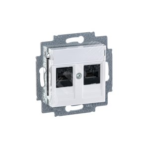 ABB Levit Белый Розетка комп. 2-ая 2хRJ45 категория 5e | 5014H-A51018 03W | 2CHH295118A6003 | ABB - фото 4