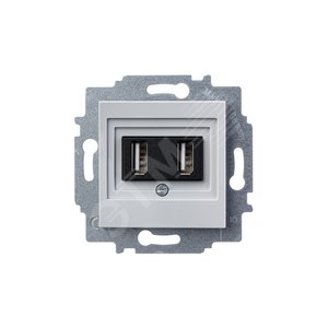 ABB Levit Серый USB зарядка 2-ая | 5014H-A00040 16W | 2CHH290040A6016 | ABB - фото 4