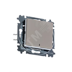 ABB Levit Кофе макиато / белый Переключатель 1-кл. с подсветкой ориентационная | 3559H-A06446 18W | 2CHH590646A6018 | ABB - фото 4