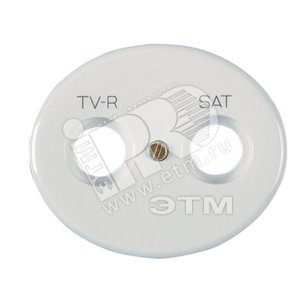 TACTO Накладка роз-ки TV/SAT белый - ABB