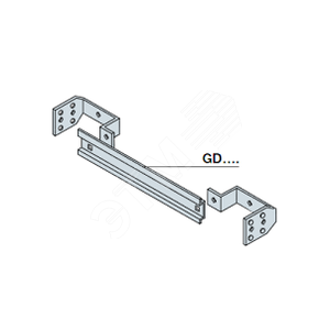 DIN-рейка с крепежом на 25мод. Д=600мм для шкафов SR | GD6006 | ABB - фото 2