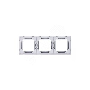 Рамка ABB Levit 3 поста серый / белый (3901H-A05030 16W) 5