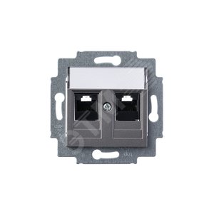 ABB Levit Сталь Розетка комп. 2-ая 2хRJ45 категория 5e | 5014H-A51018 69W | 2CHH295118A6069 | ABB - фото 5
