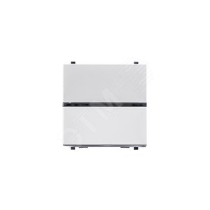 Zenit Переключатель одноклавишный на 2 модуля белый (N2202 BL) 3