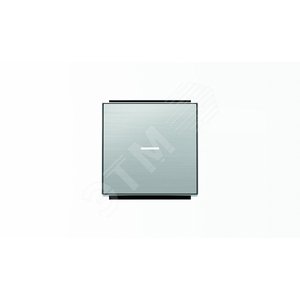 Клавиша для 1-клавишных выключателей/переключателей/кнопок с линзой подсветки, серия SKY, цвет нержавеющая сталь|2CLA850130A1401| ABB 2