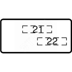 Шильдик MA6-1073 с текстом Off/On (1SFA611930R1073) - фото 2