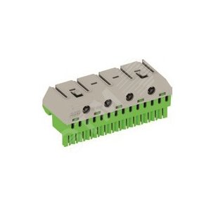 Клеммник самозажимной PE 14x4+4x25мм ZK144G|1SPE007715F9715| ABB 2