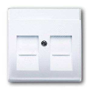 Накладкадля розеток с супп. 1810, 1812, 1814, 1816 и 1818, с полем для надписи, 1816, 1818, серия solo/futu | 1710-0-3990  | 2CKA001710A3990 | ABB 2