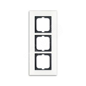 Рамка 3-постовая, серия carat, белое стекло (v.2012) | 1754-0-4444  | 2CKA001754A4444 | ABB 2