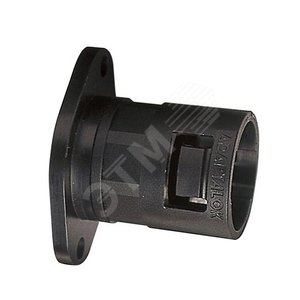 Фитинг AL, прямой поворотный, с фланцем, нейлон, черный, ?16, AL16/FL/A/BL, 10 шт. (AL16/FL/A/BL) - ABB