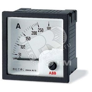 Амперметр перем.тока трансф. вкл. без шкалы AMT1-A1/72 | 2CSG322250R4001 | ABB - ABB