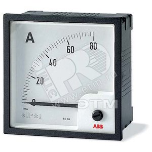 Амперметр пост.тока без шкалы AMT2-A2/96,вкл. чере - ABB
