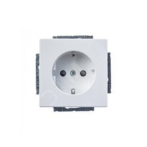 Розетка SCHUKO 16А 250В с защ. Шт., серия solo/future, цвет davos/альпийский белый | 2013-0-5372 | 2CKA002013A5372 | ABB - фото 3