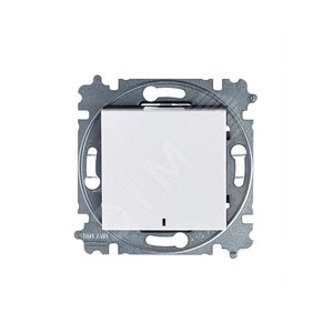 ABB Levit Белый / дымчатый чёрный Выключатель 1-кл. с подсветкой | 3559H-A01446 62W | 2CHH590146A6062 | ABB - фото 5