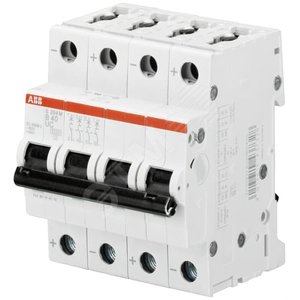 Выключатель автоматический четырехполюсный S204M UC 20А B 10кА (S204M B20UC) | 2CDS274061R0205 | ABB 2