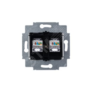 ABB Levit Сталь Розетка комп. 2-ая 2хRJ45 категория 5e | 5014H-A51018 69W | 2CHH295118A6069 | ABB - фото 4
