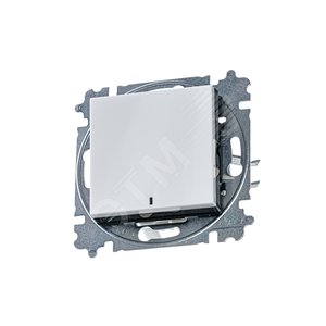 ABB Levit Белый / дымчатый чёрный Выключатель 1-кл. с подсветкой | 3559H-A01446 62W | 2CHH590146A6062 | ABB - фото 2
