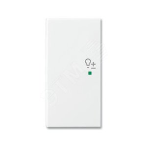 SRD-2-L-94 Клавиша двойная левая free@home, светорегулятор, Basic 55, цвет альпийский белый - фото 2