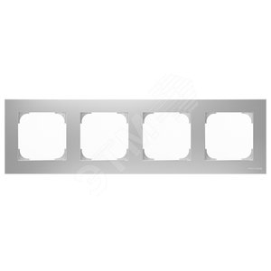 Рамка 4-постовая, серия SKY, цвет серебристый алюминий|2CLA857400A1301| ABB 2