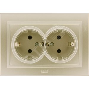 Zena титаниум розетка 2-ая б/з (500-011400-908)