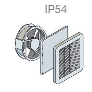 Вентилятор фильтрующий 115В 105x105мм ВхШ - фото 2
