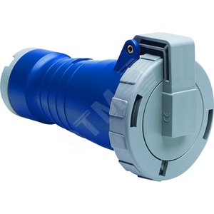 Розетка кабельная 216C4W, 16А, 2P+E, IP67, 4ч 2