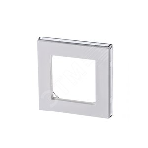ABB Levit Белый / дымчатый чёрный Рамка 1-ая | 3901H-A05010 62W | 2CHH015010A6062 | ABB - фото 2