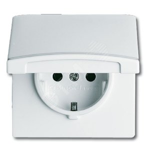 Розетка SCHUKO 16А 250В, с защитой от перенапряжения, серия impuls, цвет альпийский белый | 2011-0-3841 | 2CKA002011A3841 | ABB - фото 2
