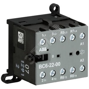 Миниконтактор BC6-22-00-01 9A (400В AC3) катушка 24В DС | GJL1213501R0001 | ABB - фото 2