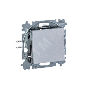 ABB Levit Серебро / дымчатый чёрный Выключатель 1-кл. | 3559H-A01445 70W | 2CHH590145A6070 | ABB - фото 3