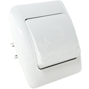 ZIRVE бел/бел выключатель 1кл (501-010202-200) - ABB