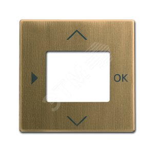 Плата центральная (накладка) для таймера 6455, 6456, серия Династия, Латунь античная 2