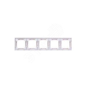 ABB Levit Белый / белый Рамка 5-ая | 3901H-A05050 03W | 2CHH015050A6003 | ABB - фото 3